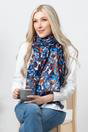 Blue Sarta Blue Hydrangea Floral Lightweight Scarf, Image 1 of 2