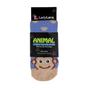 Blue 1 Pack Ladies Fluffy Animal Pattern Slipper Socks with Grips, Image 3 of 3