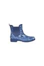 Navy Blue Floral Rubber Wellington Boots, Image 4 of 7