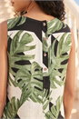 KHAKI Petite Sleeveless Shift Dress, Image 4 of 4
