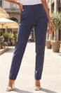 Dark Grey Long Straight Leg Stretch Trouser, Image 2 of 4