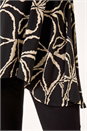 Tan Stretch Floral Print Swing Top, Image 5 of 5