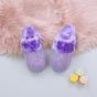 Lilac AJVANI Lilac Glitter Knitted Mules Slippers, Image 3 of 5
