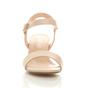 Natural AJVANI Natural Mid Block Heel Strappy Sandals, Image 6 of 6