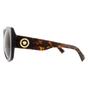 Brown Square Havana Dark Brown Sunglasses, Image 3 of 6