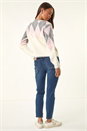 Ivory  Petite Buttoned Argyle Knit Cardigan, Image 4 of 5