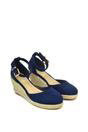 Navy 'Forest' Closed Toe Espadrille Wedge Heel Sandals, Image 4 of 5