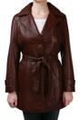 Brown 3/4 Length Tie Belt Trench Coat-Oldbury, Image 1 of 5