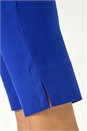 Royal Blue Full Length Elastic Waist Stretch Trousers, Image 5 of 5