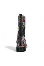 Black Womens Leather Gothic High Boots -INCASO, Image 5 of 7