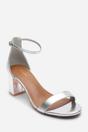 Silver Beacon Ankle Strap Block Heel Sandals, Image 3 of 6