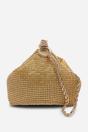 Gold Lore Diamante Pouch Bag with Chain Detail Handle, Image 3 of 6