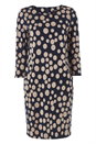 Navy  Spot Print Pocket Tunic Dress, Image 5 of 5