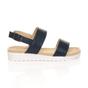 Navy Blue AJVANI Navy Blue Flatform Strappy Sandals, Image 2 of 6