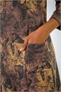 Tan Butterfly Pocket Stretch Shift Dress, Image 5 of 5