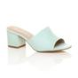 Mint AJVANI Mint Mid Block Heel Peep Toe Mules Sandals, Image 1 of 6