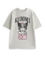 Light Grey Hello Kitty & Friends Kuromi Stocking T-Shirt, Image 1 of 6