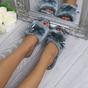 Grey AJVANI Grey Peep Toe Sandals Slippers, Image 5 of 6