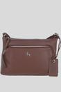 Brown 'Bristol' Real Leather Crossbody Bag, Image 1 of 5