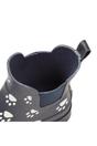Navy Blue Paw Print Wellington Boots, Image 2 of 2