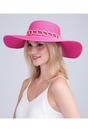 Pink Tulum - Wide Brim Sun Hat - Hot Pink, Image 1 of 1