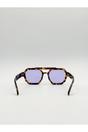 Dark Brown Angular Navigator Sunglasses, Image 4 of 4