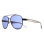 Grey Aviator Shiny Gunmetal Blue KC1394, Image 2 of 3
