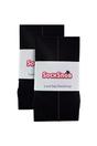 Black 2 Pack Seamed Stockings with Lace Top, Image 2 of 3
