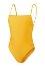 Yellow Embroidered Logo One Piece Swimsuit, Image 1 of 5