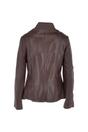 Brown Ashwood Leather Brown 'Isla' Real Leather Mandarin Collared Jacket, Image 4 of 5