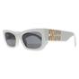 White Miu Miu White Rectangle White Dark Grey MU09WS, Image 2 of 4