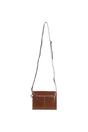 Tan Compact Real Leather Shoulder Bag, Image 4 of 5