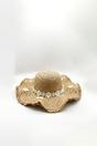 Tan Chrysanthemum Sun Hat, Image 2 of 3