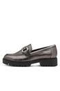 Silver Tamaris Silver Tamaris  Pewter Leather Platform Loafers, Image 4 of 8