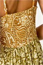 Amber Patchwork Paisley Print Tiered Dress, Image 5 of 5
