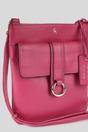 Raspberry 'Heaven' Real Leather Cross Body Bag, Image 2 of 5