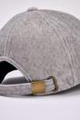 Grey Brushed Cashmere Panelled Baseball Cap, Image 2 of 3