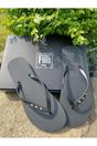 Black St Tropez Crystal Flip Flops, Image 1 of 4