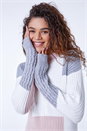 PINK Colourblock Cable Knit Jumper , Image 1 of 5