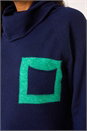 Navy  Pocket Detail Knit Jumper, Image 5 of 5