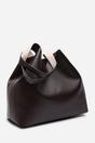 Dark Brown Citron Shoulder Tote Bag, Image 6 of 8