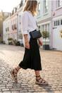 Black iKrush Black Wendy Studded Gladiator Flatform Espadrille Sandals, Image 6 of 6
