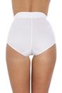 White 2 Pack Hi Waist Mesh Control Briefs, Image 3 of 4