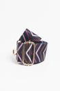 Black Chevron Print Wide Bag Strap, Image 3 of 3