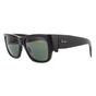  Square Shiny Black Green G-15 Nomad RB2187 Sunglasses, Image 2 of 6