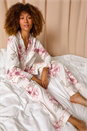 Ivory  Floral Print Revere Pyjama Set, Image 8 of 8