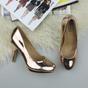 Rose Gold AJVANI Rose Gold High Heel Court Shoes, Image 4 of 6