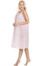 Pink Camille Lingerie Pink Floral Print Sleeveless Nightdress, Image 4 of 5