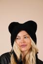 Black Beanie With Animal Ears, Image 2 of 4