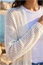 Ivory  Stitch Knit Cardigan, Image 4 of 4